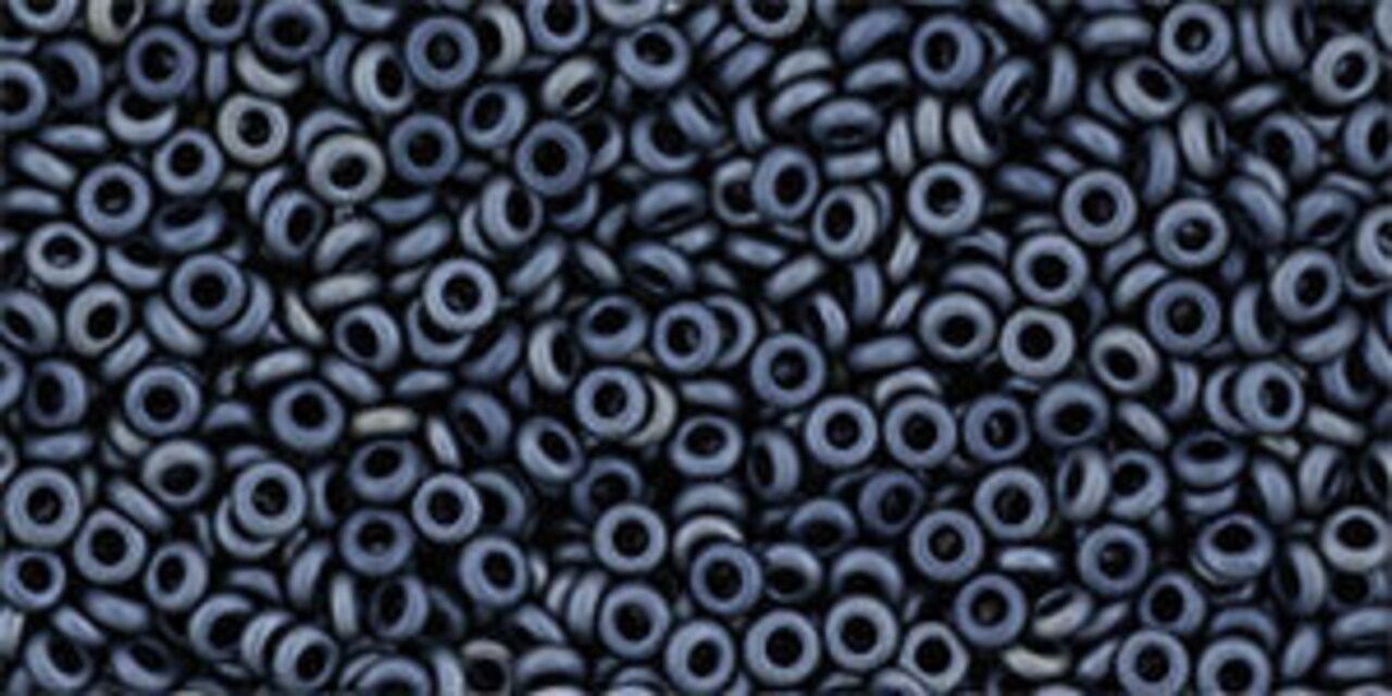 Toho Demi Round 11/0 Seed Bead, Matte-Color Gun Metal, TN-11-612